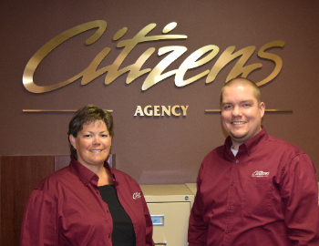 Jen Eager and Nick Hage, Citizens Agency Insurance Agents