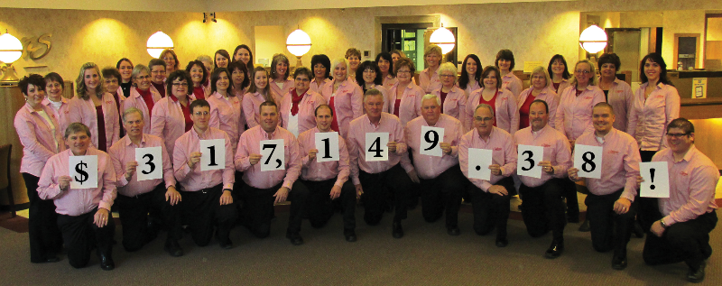 2013 Go Local Total raised by employees shopping local was $317,149.38